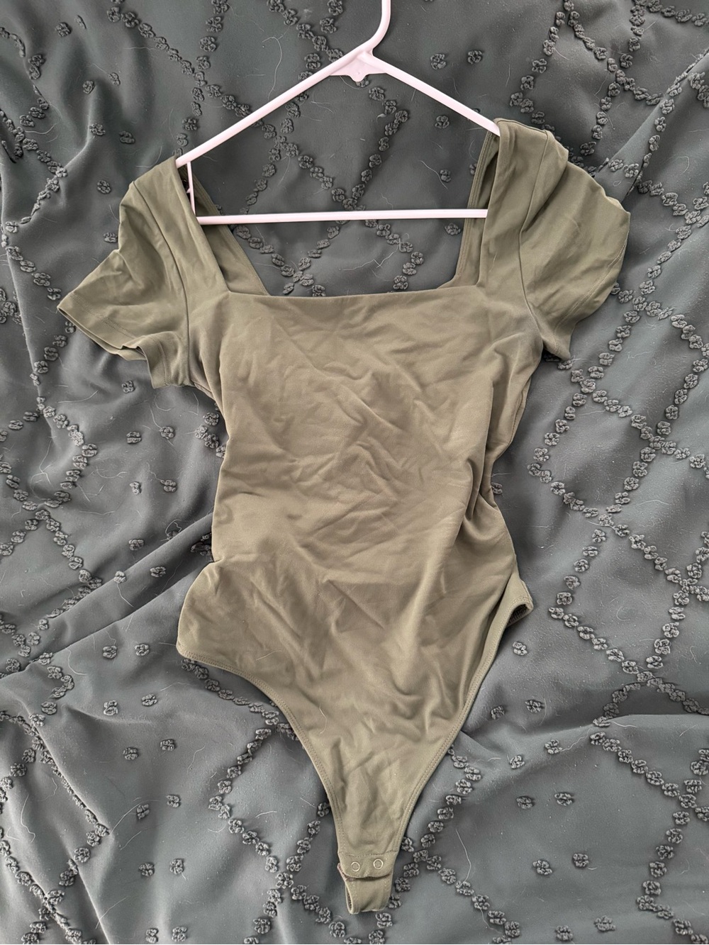 Babaton Olive Green Contour Bodysuit